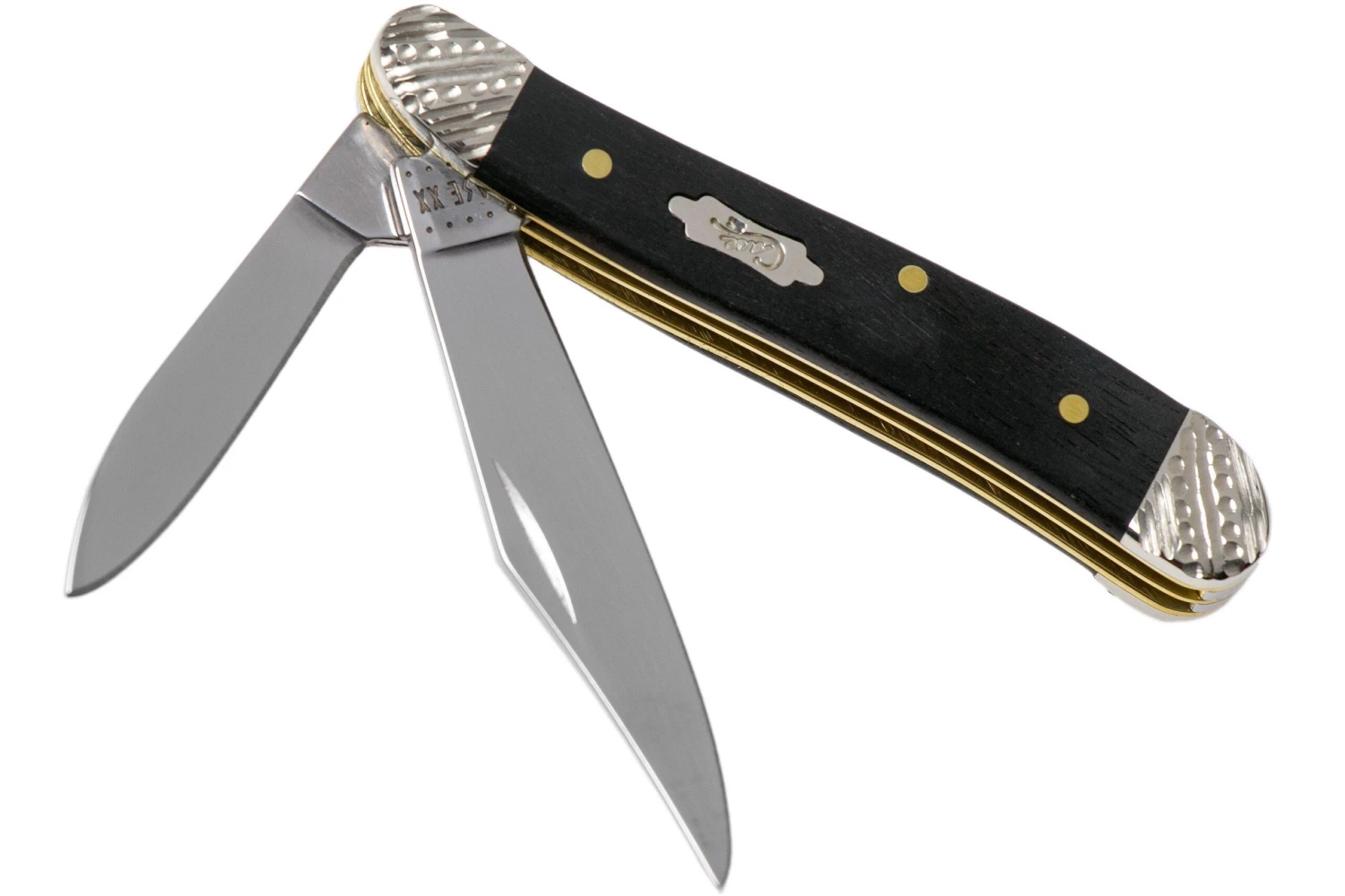 Case Peanut Ebony Wood, Worked Bolsters, 59674, 7220 SS Couteau De Poche 3 Case Peanut Ebony Wood, Worked Bolsters, 59674, 7220 SS Couteau De Poche