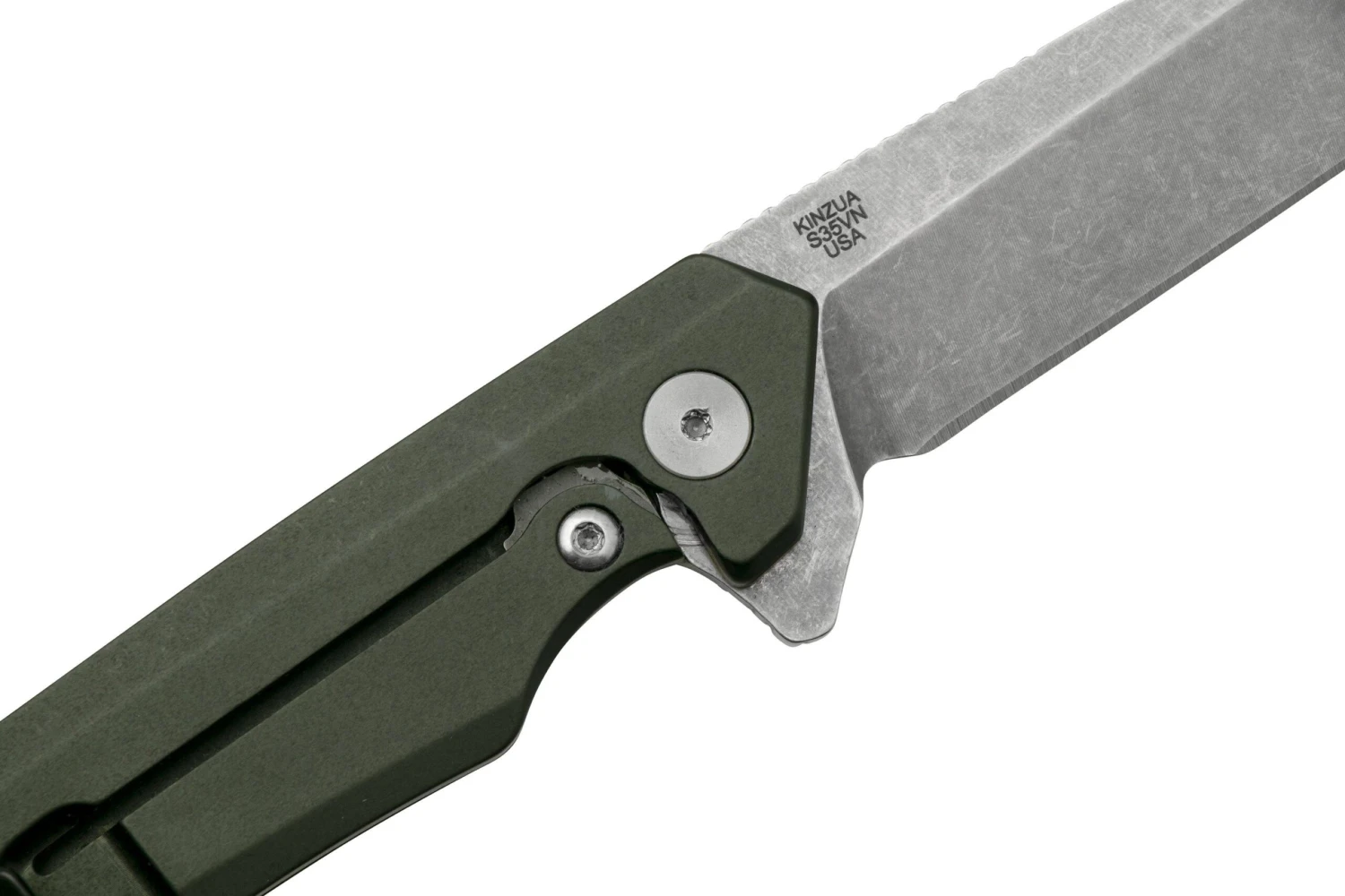Case Kinzua Spearpoint, OD Green Anodized Aluminum, S35VN, 64659 Couteau De Poche 7 Case Kinzua Spearpoint, OD Green Anodized Aluminum, S35VN, 64659 Couteau De Poche â Image 5