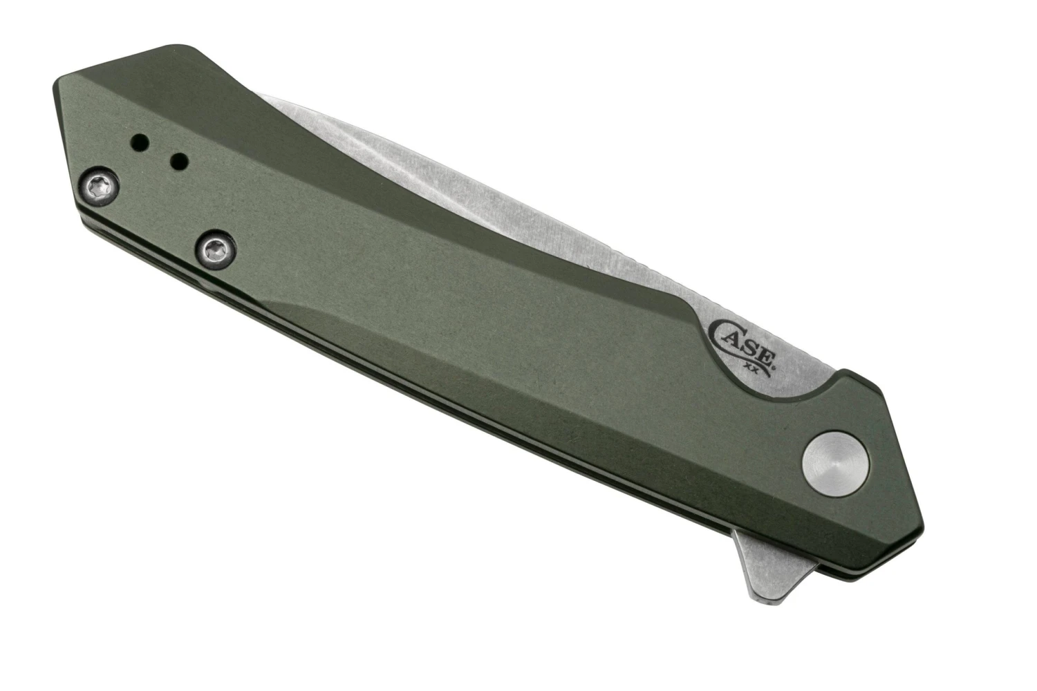 Case Kinzua Spearpoint, OD Green Anodized Aluminum, S35VN, 64659 Couteau De Poche 8 Case Kinzua Spearpoint, OD Green Anodized Aluminum, S35VN, 64659 Couteau De Poche â Image 6