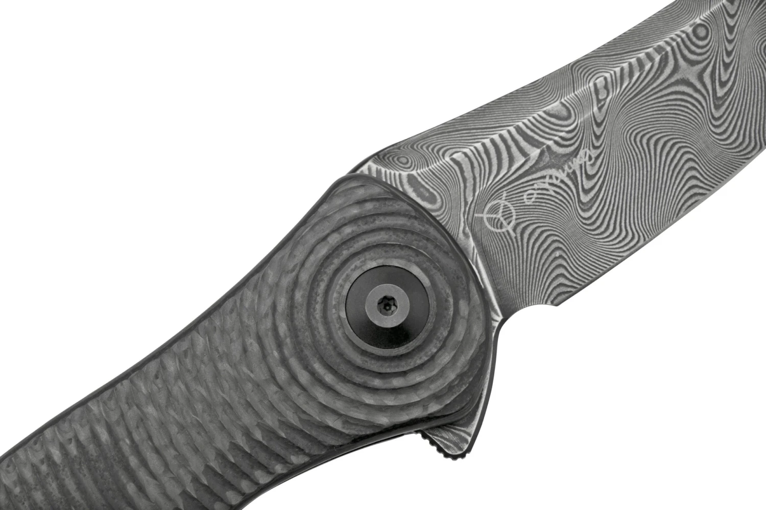 Civivi Synergy 3 Tanto C20075B-DS1 Damascus, Black G10, Carbonfiber Couteau De Poche, Design Jim O'Young 7 Civivi Synergy 3 Tanto C20075B-DS1 Damascus, Black G10, Carbonfiber Couteau De Poche, Design Jim O'Young – Image 5