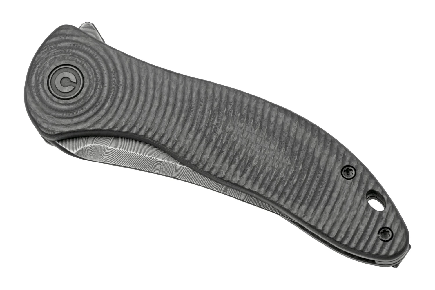 Civivi Synergy 3 Tanto C20075B-DS1 Damascus, Black G10, Carbonfiber Couteau De Poche, Design Jim O'Young 8 Civivi Synergy 3 Tanto C20075B-DS1 Damascus, Black G10, Carbonfiber Couteau De Poche, Design Jim O'Young – Image 6