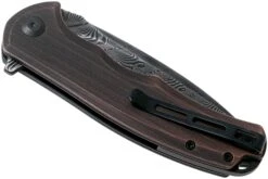 Civivi Praxis C803DS-3 Damascus, Copper Couteau De Poche -Spyder Couteau Magasin CIC803DS 3 04 civivi