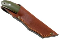 Casström Safari Olive G10 Couteau De Chasse 10607 Leather Sheath, Alan Wood Design -Spyder Couteau Magasin CM10607 06 casstrom