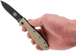 ESEE Knives Zancudo D2 Desert Tan-Black, BRKR2DTB Couteau De Poche -Spyder Couteau Magasin EE ZANCUDO DT B D2 08 esee knives zancudo ee zancudo dt b d2 08