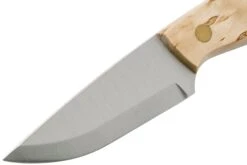 Brisa Bobtail 80 Curly Birch Handle, 12C27 Scandi, étui En Cuir 9949 -Spyder Couteau Magasin ENZ 9949 03 enzo brisa v202010