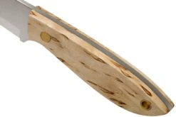 Brisa Bobtail 80 Curly Birch Handle, 12C27 Scandi, étui En Cuir 9949 -Spyder Couteau Magasin ENZ 9949 05 enzo brisa v202010