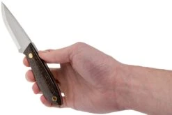 Brisa Bobtail 80 Bison Micarta Handle, 12C27 Scandi, Multicarry Sheath 9954 -Spyder Couteau Magasin ENZ 9954 06 enzo knives