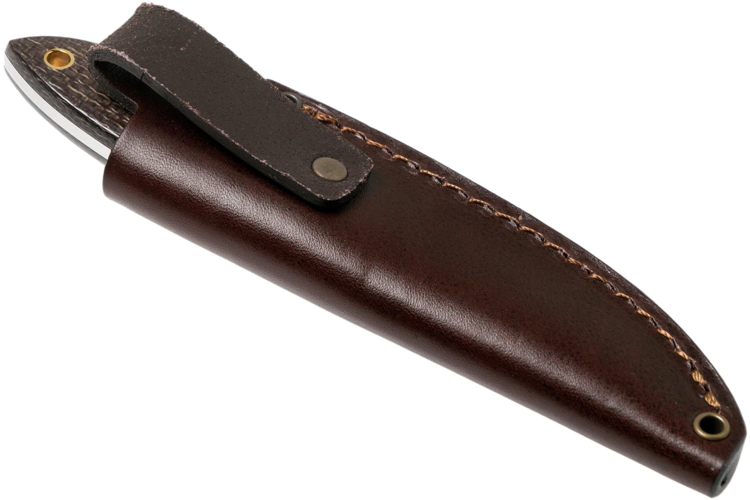 Brisa Bobtail 80 Bison Micarta Handle, 12C27 Scandi, étui En Cuir 9955 10 Brisa Bobtail 80 Bison Micarta Handle, 12C27 Scandi, étui En Cuir 9955 – Image 8