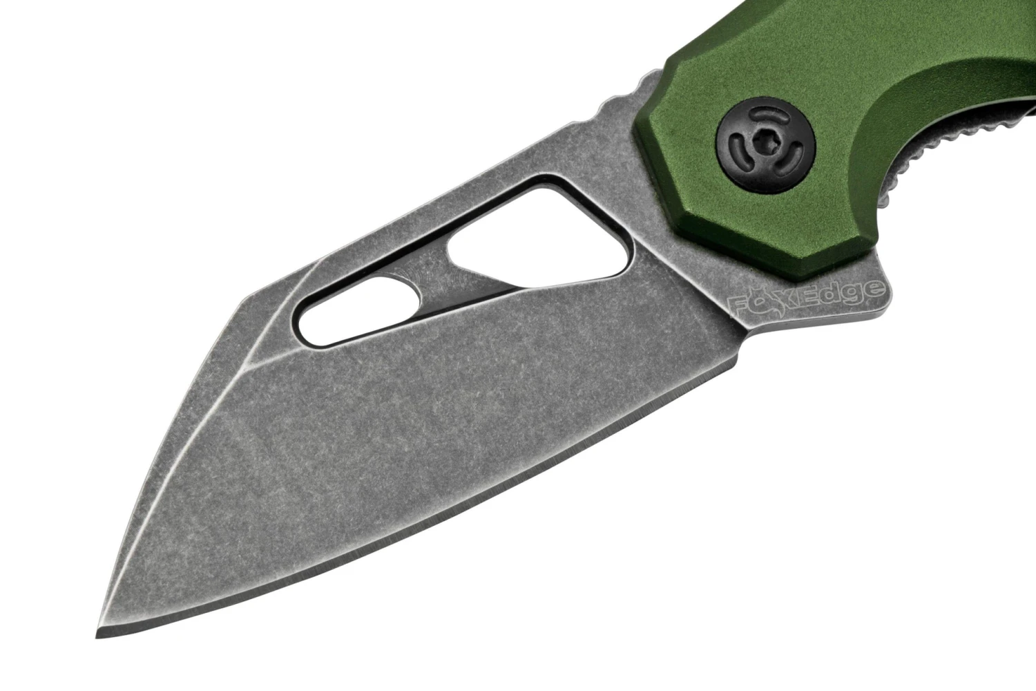 Fox Edge Atrax Black, Green Aluminium FE-026AOD Couteau De Poche 5 Fox Edge Atrax Black, Green Aluminium FE-026AOD Couteau De Poche – Image 3