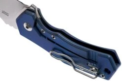 Fox Knives Italicus FX-540TIBL Blue Titanium Couteau De Poche, Antonio Di Gennaro Design -Spyder Couteau Magasin FOFX 540TIBL 05 fox knives