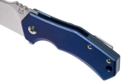 Fox Knives Italicus FX-540TIBL Blue Titanium Couteau De Poche, Antonio Di Gennaro Design -Spyder Couteau Magasin FOFX 540TIBL 07 fox knives