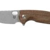 Fox Baby Core FX-608MC Natural Canvas Micarta Couteau De Poche, Jesper Voxnaes Design -Spyder Couteau Magasin FOFX 608MC 01 fox knives