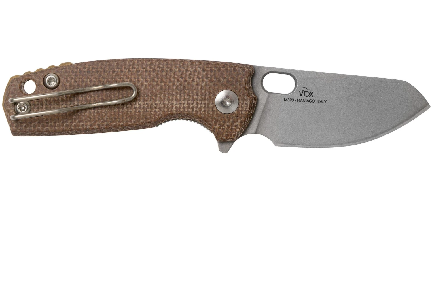 Fox Baby Core FX-608MC Natural Canvas Micarta Couteau De Poche, Jesper Voxnaes Design 4 Fox Baby Core FX-608MC Natural Canvas Micarta Couteau De Poche, Jesper Voxnaes Design – Image 2