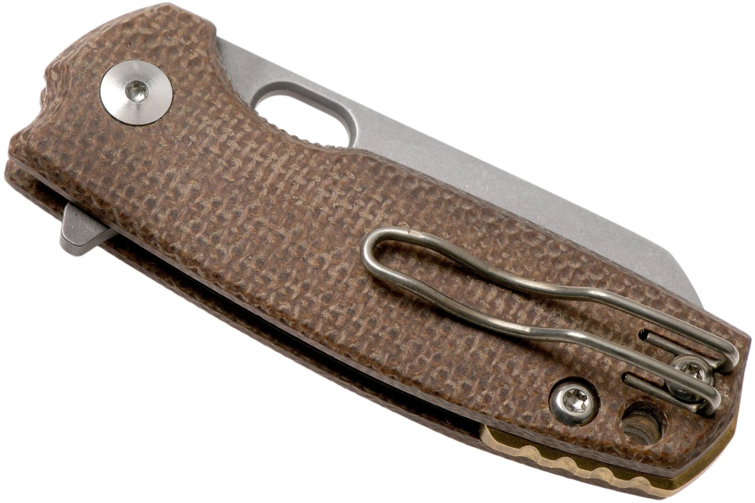 Fox Baby Core FX-608MC Natural Canvas Micarta Couteau De Poche, Jesper Voxnaes Design 6 Fox Baby Core FX-608MC Natural Canvas Micarta Couteau De Poche, Jesper Voxnaes Design – Image 4