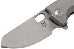 Fox Baby Core FX-608TI Stonewashed Titanium Couteau De Poche, Jesper Voxnaes Design -Spyder Couteau Magasin FOFX 608TI 03 fox knives