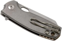 Fox Baby Core FX-608TI Stonewashed Titanium Couteau De Poche, Jesper Voxnaes Design -Spyder Couteau Magasin FOFX 608TI 04 fox knives