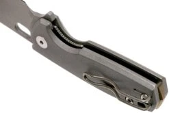 Fox Baby Core FX-608TI Stonewashed Titanium Couteau De Poche, Jesper Voxnaes Design -Spyder Couteau Magasin FOFX 608TI 05 fox knives