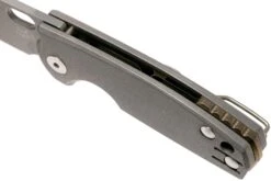 Fox Baby Core FX-608TI Stonewashed Titanium Couteau De Poche, Jesper Voxnaes Design -Spyder Couteau Magasin FOFX 608TI 07 fox knives