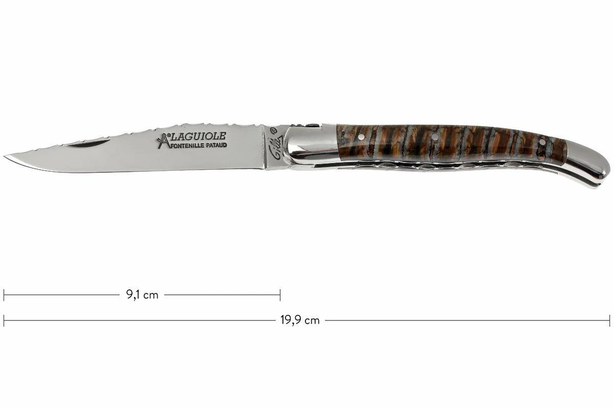 Fontenille Pataud Traditionnel 11 Cm, Guilloché, Ivoire De Mammouth, L11MMTG 3 Fontenille Pataud Traditionnel 11 Cm, Guilloché, Ivoire De Mammouth, L11MMTG