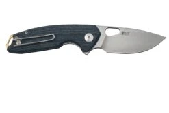 GiantMouse ACE Tribeca, Stonewashed Magnacut, Denim Canvas Micarta Couteau De Poche -Spyder Couteau Magasin GM TRI DM 02 giantmouse