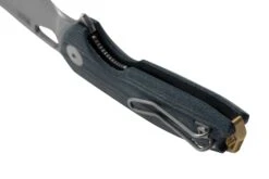 GiantMouse ACE Tribeca, Stonewashed Magnacut, Denim Canvas Micarta Couteau De Poche -Spyder Couteau Magasin GM TRI DM 04 giantmouse