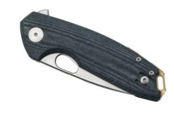 GiantMouse ACE Tribeca, Stonewashed Magnacut, Denim Canvas Micarta Couteau De Poche -Spyder Couteau Magasin GM TRI DM 06 giantmouse