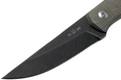 GiantMouse GMF2-P-G Green Canvas Micarta, PVD, Couteau Fixe, Ansø En Voxnaes Design -Spyder Couteau Magasin GMGMF2 P G 03 giantmouse