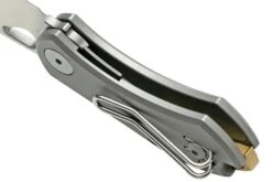 GiantMouse ACE Nibbler Titanium, 20CV Couteau De Poche, Ansø Et Voxnaes Design -Spyder Couteau Magasin GMNIBBLER TITANIUM 05 giantmouse