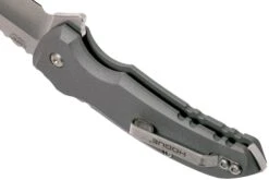 Hogue X1 Microflip Grey Wharncliffe Couteau De Poche 24162, Allen Elishewitz Design -Spyder Couteau Magasin HK24162 05 hogue