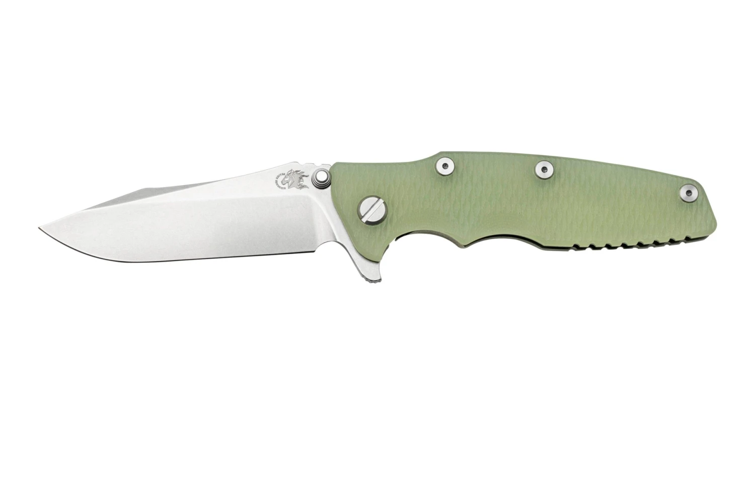 Rick Hinderer Eklipse 3.5” Spearpoint S45VN, Stonewash, Translucent Green G10, Couteau De Poche 3 Rick Hinderer Eklipse 3.5” Spearpoint S45VN, Stonewash, Translucent Green G10, Couteau De Poche