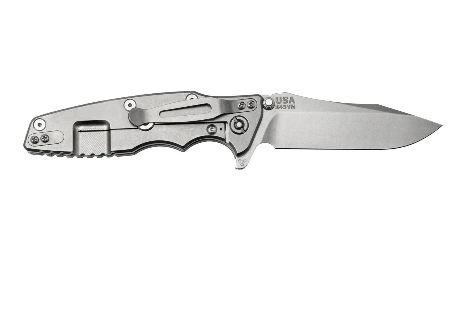 Rick Hinderer Eklipse 3.5” Spearpoint S45VN, Stonewash, Translucent Green G10, Couteau De Poche 4 Rick Hinderer Eklipse 3.5” Spearpoint S45VN, Stonewash, Translucent Green G10, Couteau De Poche – Image 2