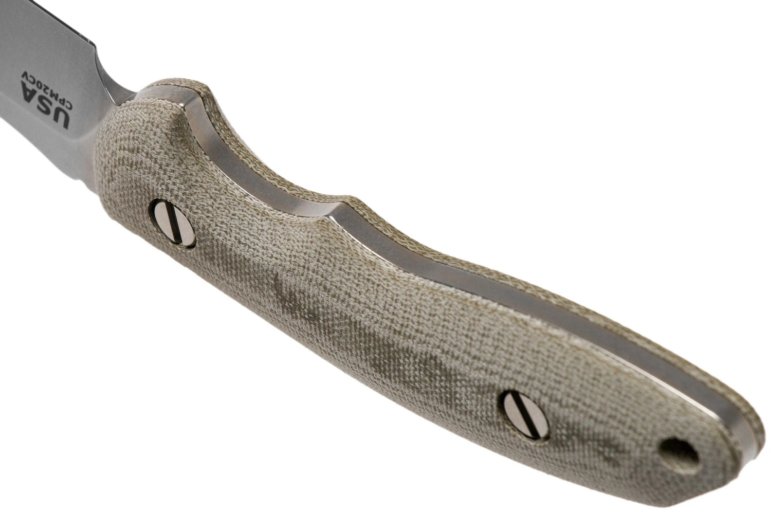 Rick Hinderer The Emmett, CPM 20CV, Green Micarta Couteau De Chasse 6 Rick Hinderer The Emmett, CPM 20CV, Green Micarta Couteau De Chasse â Image 4