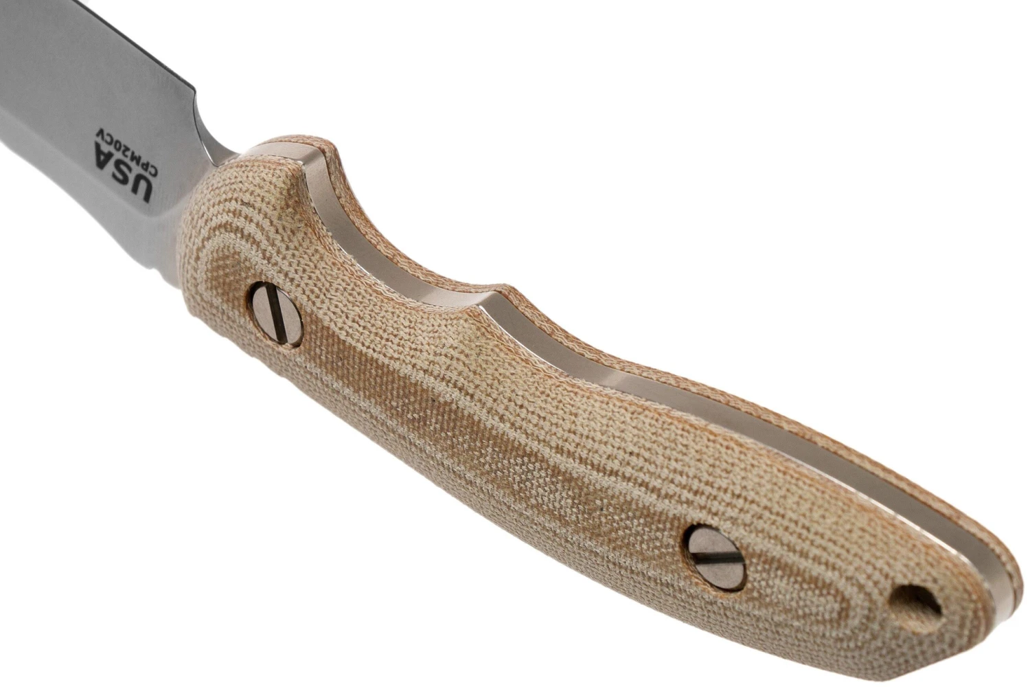 Rick Hinderer The Emmett - Micarta Naturel 6 Rick Hinderer The Emmett - Micarta Naturel – Image 4