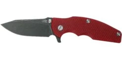 Rick Hinderer Jurassic Slicer Battle Black, Red G10 CPM 20CV Couteau De Poche