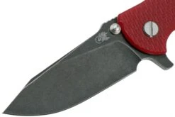 Rick Hinderer Jurassic Slicer Battle Black, Red G10 CPM 20CV Couteau De Poche -Spyder Couteau Magasin HRK JU SL BBL RD 03 rick hinderer knives