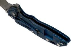 Rick Hinderer XM-18 3.5 Bowie 20CV Battle Blue, Blue-Black G10 Couteau De Poche -Spyder Couteau Magasin HRK XM18 35 BW BBBB 05 rick hinderer knives