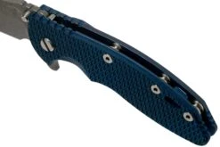 Rick Hinderer XM-18 3.5 Bowie 20CV Battle Blue, Blue-Black G10 Couteau De Poche -Spyder Couteau Magasin HRK XM18 35 BW BBBB 07 rick hinderer knives