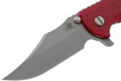 Rick Hinderer XM-18 3.5 Bowie 20CV Working Finish, Red G10 Couteau De Poche -Spyder Couteau Magasin HRK XM18 35 BW WR 03 rick hinderer knives
