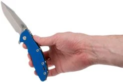 Rick Hinderer XM-18 3.5" Harpoon Spanto S35VN, Blue G10 Couteau De Poche 17 Rick Hinderer XM-18 3.5" Harpoon Spanto S35VN, Blue G10 Couteau De Poche -Spyder Couteau Magasin HRK XM18 35 HSP BL 08 rick hinderer knives