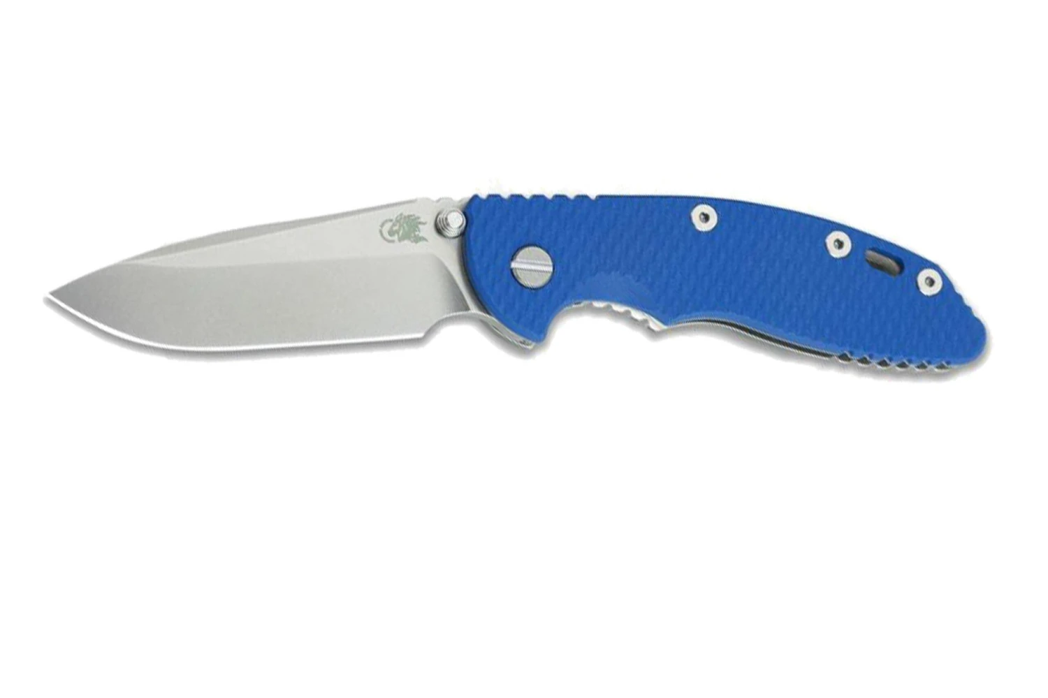 Rick Hinderer XM18 3,5” Non-Flipper Spearpoint Working Finish, Blue G10 3 Rick Hinderer XM18 3,5” Non-Flipper Spearpoint Working Finish, Blue G10