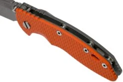 Rick Hinderer XM18 3,5” Non-Flipper Spearpoint Working Finish, Orange G10 16 Rick Hinderer XM18 3,5” Non-Flipper Spearpoint Working Finish, Orange G10 -Spyder Couteau Magasin HRK XM18 35 NFWF OR 07 rick hinderer knives