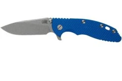 Rick Hinderer XM18 3,5” Slicer Working Finish, Blue G10