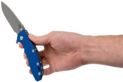 Rick Hinderer XM18 3,5” Slicer Working Finish, Blue G10 -Spyder Couteau Magasin HRK XM18 35 SLWF BL 08 rick hinderer knives