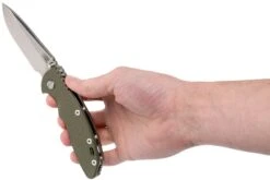 Rick Hinderer XM18 3,5” Non-Flipper Spearpoint, OD Green G10, 20CV, Couteau De Poche -Spyder Couteau Magasin HRK XM18 35 SPSW OD 08 rick hinderer knives
