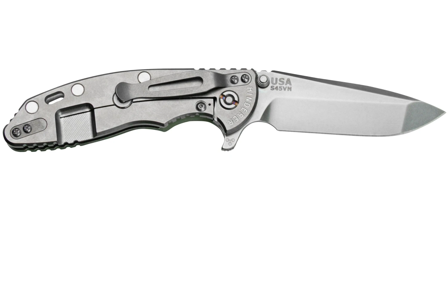 Rick Hinderer XM-18 3.5" Spanto S45VN Stonewash, Translucent G10, CPM S45VN Couteau De Poche 4 Rick Hinderer XM-18 3.5" Spanto S45VN Stonewash, Translucent G10, CPM S45VN Couteau De Poche – Image 2