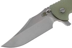 Rick Hinderer XM-24 4” Bowie, CPM 20CV, Stonewashed, Translucent Green G10 Couteau De Poche -Spyder Couteau Magasin HRK XM24 BW SW TLG 03 rick hinderer knives