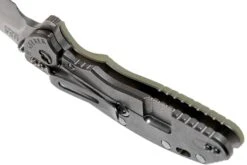 Rick Hinderer XM-24 4” Bowie, CPM 20CV, Stonewashed, Translucent Green G10 Couteau De Poche -Spyder Couteau Magasin HRK XM24 BW SW TLG 05 rick hinderer knives