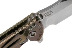 Rick Hinderer XM-24 4” Bowie, CPM 20CV, Stonewashed Bronze, OD Green G10 Couteau De Poche 14 Rick Hinderer XM-24 4” Bowie, CPM 20CV, Stonewashed Bronze, OD Green G10 Couteau De Poche -Spyder Couteau Magasin HRK XM24 BW SWB OD 06 rick hinderer knives