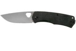The James Brand Folsom KN102143-00 Black Micarta + Satin Couteau De Poche