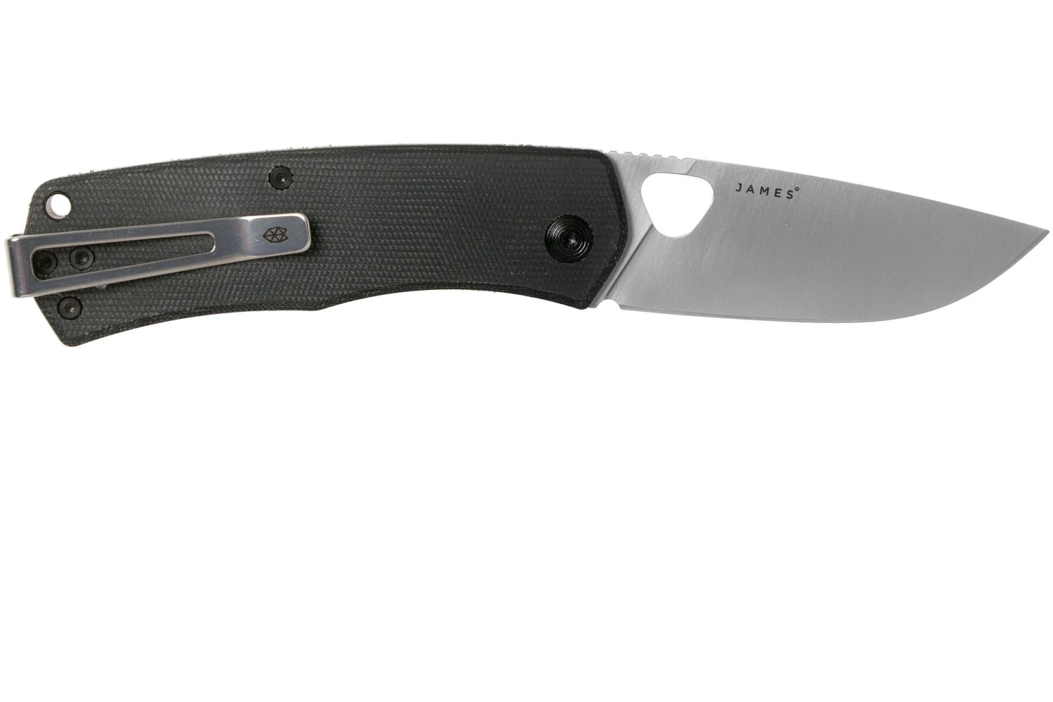 The James Brand Folsom KN102143-00 Black Micarta + Satin Couteau De Poche 4 The James Brand Folsom KN102143-00 Black Micarta + Satin Couteau De Poche – Image 2